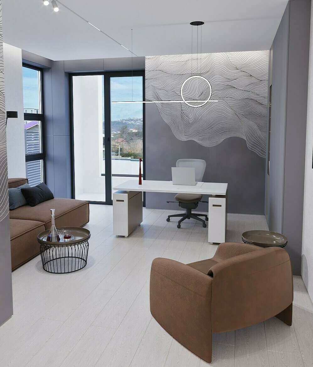 интерьер в современном стиле кабинет в современном стиле